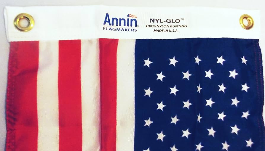 Vintage ヴィンテージ フラッグ インディアナ州旗 ANNIN FLAG Vintage Nylon Indiana State Flag USA Made Big Old Nyl-Glo